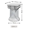 Base de Maceta de Columna Romana Estilo Europeo Decoración de Jardín Patio Villa Balcón Arreglo de Celebración de Boda Adornos Redondos de Pie