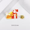 Insignia cultural de Pekín Ciudad Prohibida Gran Muralla lugar escénico broche regalo creativo Plaza de Tiananmen recuerdo turístico pin de metal