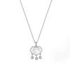 Collar de plata de ley 925 con cerradura de larga duración, estilo chino, estilo Ruyi Ping An, de lujo, estilo nicho, creativo, nuevo, para mujer, de plata de ley