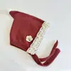 Touca de Bebê Outono e Inverno Novo Estilo Touca de Lã Proteção para as Orelhas Touca de Bebê para Meninas Touca de Tricô Quente Fofa Touca de Bebê Menina