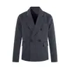 Blazer de diseño a rayas de lujo ligero estilo americano 26123 para hombres y mujeres, adecuado para ir al trabajo, moda urbana casual y una sensación de alta gama