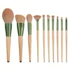 Conjunto de 10 pincéis de maquiagem para sombra, pó solto e blush, conjunto completo de ferramentas de maquiagem para iniciantes, conjunto de pincéis de maquiagem Cangzhou