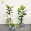 Árvore de Flores Artificiais Grande Verde Avançada Biónica Bambu Simulação Plantio Interno Árvore Artificial Planta Ornamentos Decorativos de Chão para Sala de Estar