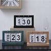 Calendario de madera maciza transfronterizo al por mayor, simple, creativo, de madera, para sala de estar, escritorio, estudio, tienda, bar, decoración, cambio de página