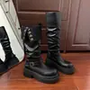 Botas de plataforma para mujer talla grande, botines convertibles, nuevas botas de vaquero occidentales de moda primavera/otoño 2024, estilo pierna gruesa