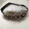 Cinto de Pelúcia Retrô Americano Y2K Doce Cool Menina Apimentada Cinto de Couro com Tachas Punk Hip-Hop Nicho Acessório de Cintura