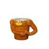 Taza de Café Cerámica Divertida con Forma de Brazo Musculoso y Cara Linda 350ml _ Taza Única de Fitness con Diseño de Personaje Ideal para Amantes del Gimnasio