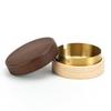 Cenicero de Madera Creativo con Interior de Acero Inoxidable Estilo de Alta Gama de una Sola Pieza Pedido Mínimo para Hogar, Hotel, Restaurante Cenicero de Madera Metálico