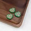 Série Papai Noel Coração de Renda Contas com Furo Central Pulseira Colar DIY Caneta com Contas Acessórios de Joias Acrílicos