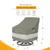 Funda para silla giratoria de exterior más vendida transfronteriza, impermeable, a prueba de polvo, resistente al sol, funda protectora para muebles de silla mecedora de jardín y patio