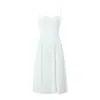Vestido Vermelho de Natal Tridimensional com Argola de Aço Afinando a Cintura e Plissado, Vestido Longo Elegante de Cor Sólida Slim-Fit para Outono com Alças Finas