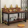 Mesa de altar para adoração, uso doméstico, Guanyin, mesa do Deus da Riqueza, santuário, armário de Buda, nova mesa de oferendas estilo chinês, mesa de incenso, plataforma de adoração