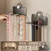 Cabide Organizador de Cintos, Suporte de Parede Lateral para Exibição de Cintos e Lenços no Guarda-Roupa, Cabide Multifuncional para Armazenamento de Gravatas em Casa