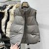 Chaleco Corto de Algodón para Mujer con Cuello Vertical para Otoño e Invierno 2024 Explosiones Popular en Internet Abrigo Chaqueta Combinable Winch A2552