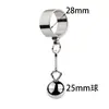 Juguete Sexual Anillo Metálico para Pene Colgante de Escroto de Acero Inoxidable Bola Colgante Ejercicio Físico de Estiramiento que Soporta Peso Anillo para Pene