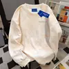 Moletom Rosa Tie-Dye com Estampa de Letras Estilo Coreano Gola Redonda para Mulheres Outono e Inverno 2025 Jaqueta Top Estilo Casal Leve Pesado