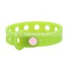 Pulsera de silicona con agujeros DIY transfronteriza, pulsera deportiva, pulsera de fiesta personalizada, pulsera fluorescente ajustable