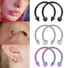 Acero Inoxidable Bola Redonda Punta Cónica Forma de U Aro para Nariz Stud para Nariz Pendiente Joyería para Piercing Multiusos Estilo Europeo y Americano Directo del Fabricante