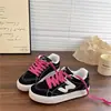 Sapatos Casuais da Moda Versáteis e Tendência 202 para Primavera e Outono para Adolescentes e Estudantes, Tênis de Lona Respirável de Nicho para Mulheres