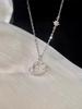 Collar de Planeta para Mujer, Cadena para Clavícula de Diseño de Nicho de Lujo Ligero de Moda, Nueva Cadena para el Cuello de Gama Alta con Colgante Elegante