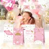 Lb191 Amazon Rosa Niña Bebé Estrella Pequeño Fiesta Dulce Regalo Papel Kraft