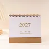 Novo Calendário 2027 Simples e Fresco Ornamento de Mesa Criativo Planejador Versão em Inglês Calendário