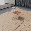 Mesas y Sillas de Exterior Patio Exterior Madera Plástica Exterior Nórdico Impermeable Anticorrosivo Protector Solar Sencillo Villa Balcón Ocio Mesas y Sillas