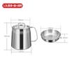 Filtro de Óleo de Aço Inoxidável 304 Transfronteiriço Artefato Filtro de Resíduos de Óleo Pote Rede Anti-Vazamento de Óleo Tanque de Óleo Panela Filtro de Óleo de Cozinha com Cesta de Fritura Panela