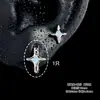 Clavo Brillante para Cartílago Auricular Starburst Acero de Titanio Médico 316L Clavo Doble para Perforación de Oreja Clavo para Cartílago Auricular Aro para Cuidado del Oído de Acero de Titanio Médico