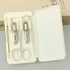 Estuche Anti-Salpicaduras para Cortauñas Set de 8 Piezas para Cortar Uñas Set de Belleza Portátil Set de 6 Piezas para Cortar Uñas
