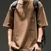 Ropa Masculina Estilo Chino Nuevo 2026 Camisas de Gama Alta Nuevas, Camisetas Casuales de Manga Corta de Moda de Lujo Ligero, Ropa de Verano para Hombre
