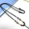 Cordón para Colgante de Jade de Alta Gama para Mujer Buda Jade Pei Ping An Cordón para Cuello Cuerda de Collar Dorada Tejida a Mano