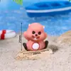 Adornos de Escritorio Estilo Ins Little Beaver Juguetes para Niños Regalos de Jardín de Infancia Adornos de Paisaje Micro de Resina para Decorar Pasteles