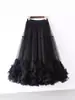 Comércio Exterior Transfronteiriço ebay design de balanço grande moda renda de cogumelo doce saia de malha evasê grande fofa