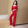 Traje de Mujer 2025 Primavera Nuevo Estilo Moderno Elegante Suave Versátil Moderno Set de Pantalón de Tres Piezas