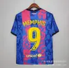 Camiseta de Aficionado Estilo Antiguo Club Estrella Número de Jugador Sin Brazaletes 202122 Barcelona Inter de Milán Manchester United