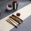 Acessórios para Conjunto de Chá de Bambu Antigo Polidos à Mão Prendedor de Chá Agulha de Chá Pegador Colher de Chá Conjunto de Lótus de Chá Fabricante Atacado