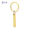 Llavero de barra cuadrada de acero inoxidable de color contrastante exclusivo transfronterizo para letras DIY nombre de familia regalo de Navidad fabricante