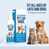 Limpiador de Oídos para Mascotas Gato Perro Universal Solución Suave para Lavado de Oídos Limpieza Diaria del Conducto Auditivo Suaviza la Acumulación de Cerumen