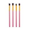 Dropshipping de 4 Brochas Pequeñas de Maquillaje para Sombras de Ojos con Mango Largo, 4 Brochas para Maquillaje de Ojos, Herramientas de Belleza, En Stock del Fabricante