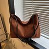 Bolso nicho casual retro de gamuza 2023 otoño e invierno nuevo bolso de mujer popular popular bolso bandolera bolso de hombro tipo cubo