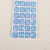 Neón fluorescente moca blanco huevo vidrio redondo satélite de vidrio taladro cosido a mano doble agujero pedrería taladro de fondo plano accesorios DIY hechos a mano