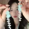 Vibe Descolada e Elegante por Toda Parte! Novos Brincos de Pérolas Estilo Chinês com Design Único, Versáteis Brincos de Gota de Água de Alto Padrão com Temperamento Refinado