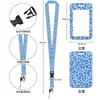 Porta credencial con cordón retráctil para tarjetas de acceso, identificaciones de estudiante, identificaciones de empleado y gafetes; clip para insignia y funda protectora fáciles de usar