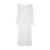 Vestido Longo Elegante Outono 2024 Feminino One-Shoulder Gentle Muse