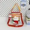Bolsa Patchwork Bordada para Gato Padre-Hijo, Bolso Cruzado Cilíndrico, Bolso de Hombro, Bolso de Lona de Dibujos Animados, Bolso de Mano con Colgante