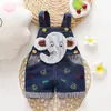 Ropa pequeña al por mayor para niños y niñas ropa de bebé para niños overoles jeans mameluco de verano para bebés pantalones cortos