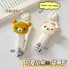 Cortador de Unhas Fofo Doméstico Urso Cortador de Unhas Boca Única Inclinada Rosto Plano Desenho Animado Dobrável Cortador de Unhas Manicure