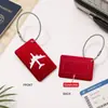 Etiqueta de Equipaje de Aluminio Personalizable para Bolsa de Viaje o Maleta, Etiqueta de Identificación con Cierre de Tornillo Seguro, Bucle de Cable de Acero y Tarjeta de Dirección de Contacto