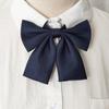 Pajarita de color liso con cuello y lazo de esquinas planas para uniforme escolar, traje de marinero con accesorios decorativos para fotografía.